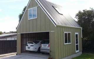 Как сделать крышу на гараж с мансардой