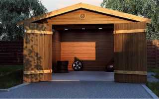 Как сделать фундамент для деревянного гаража своими руками