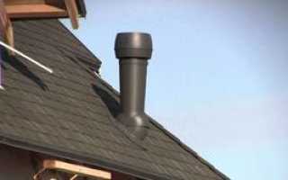 Монтаж вентиляции на крыше частного дома