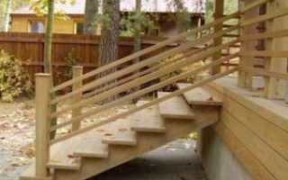 Входная лестница к деревянному дому своими руками