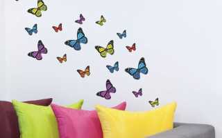 Интерьер с бабочками на потолке своими руками