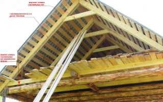 Как сделать самому крышу на сруб дома