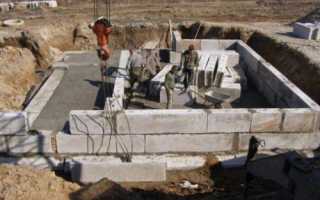 Фундамент из бетонных блоков своими руками пошаговая инструкция
