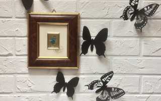 Украшение стен бабочками своими руками как сделать