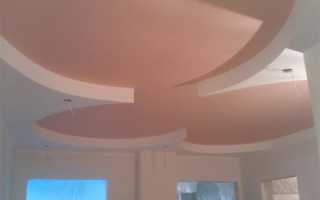 Двухуровневый потолок из гипсокартона своими руками покраска
