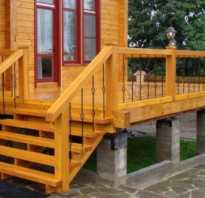 Деревянная входная лестница для дома своими руками