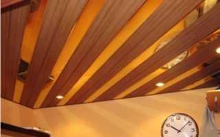 Как сделать реечный потолок на кухне своими руками