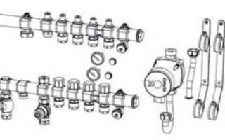 Распределительный коллектор для теплого пола регулировка