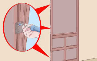 Как поднять просевшую дверь