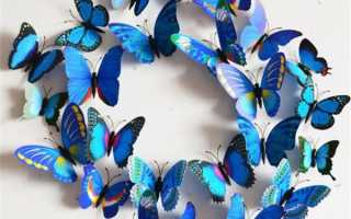 Трафарет декор стен бабочками своими руками фото