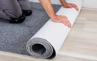 Как стелить ковровое покрытие на бетон