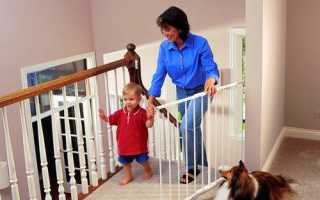 Детское ограждение на лестницу своими руками