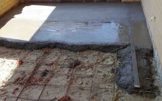 Заливка пола бетоном в старых домах