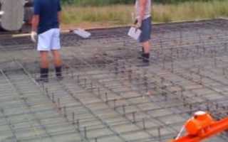 Заливка бетона под фундамент своими руками