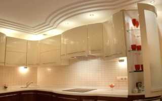 Потолки из гипсокартона своими руками с подсветкой на кухне фото