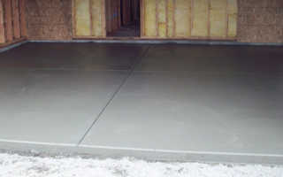 Как залить бетоном стяжку для гаража