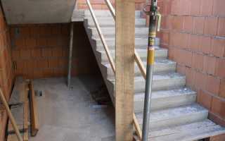 Межэтажные лестницы в частном доме бетон